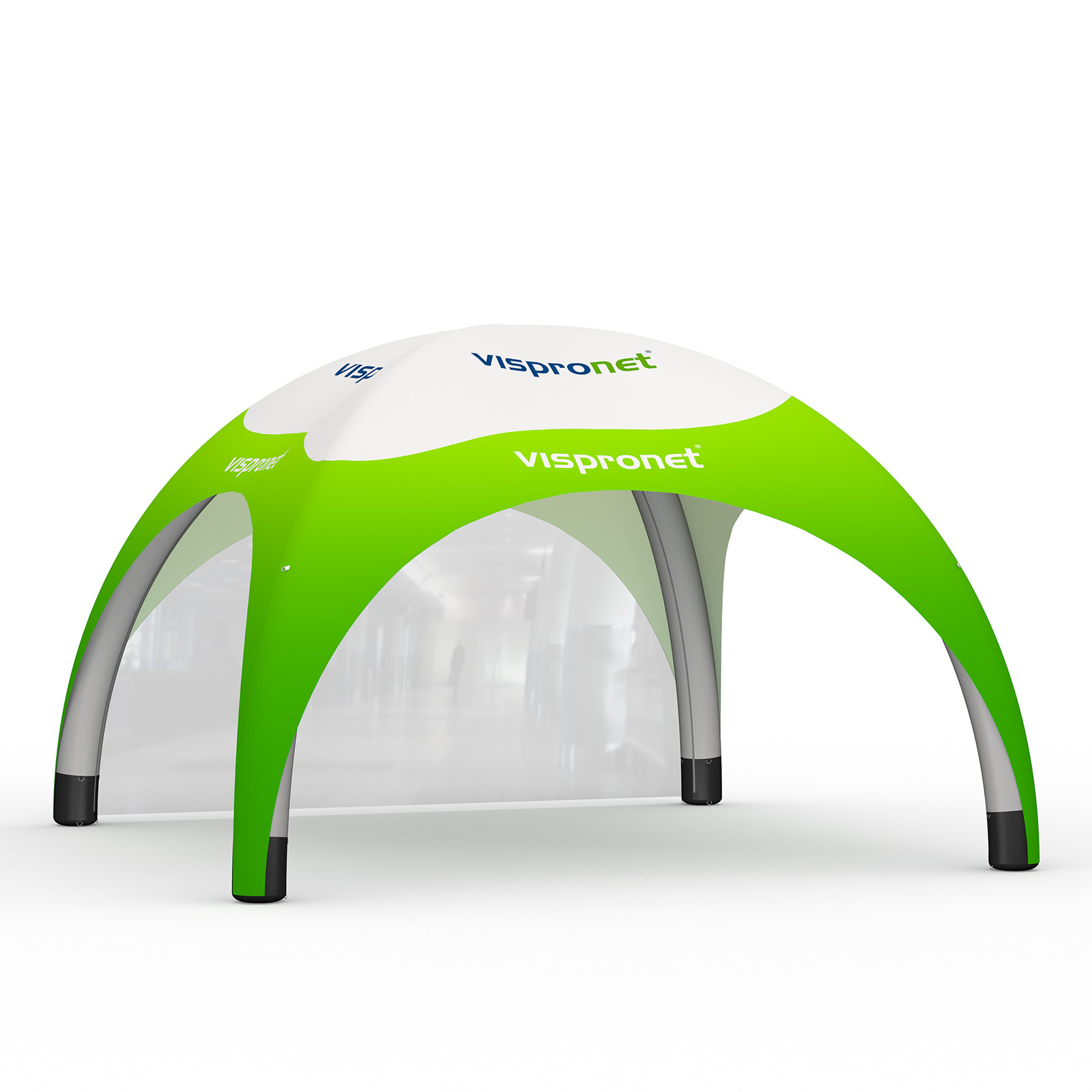 Eventzelt Air 5 x 5 mit 1 transparenten Wand