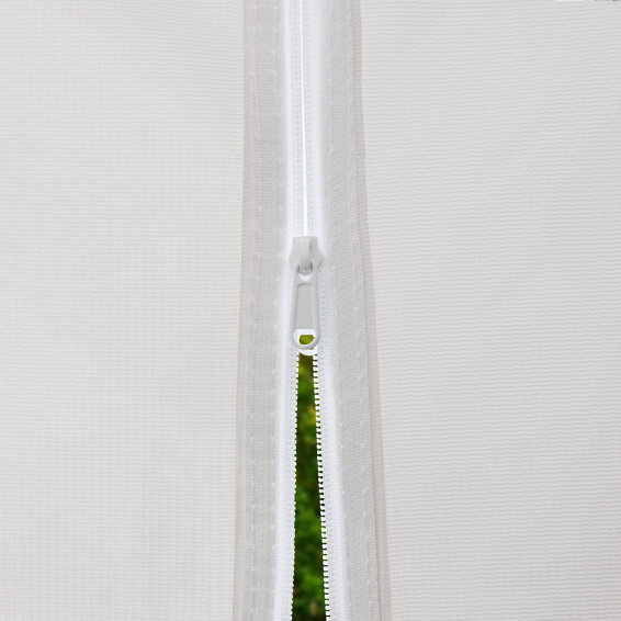 Wand mit Tür / Tür & Fenster: beidseitig bedienbarer Doppelreißverschluss