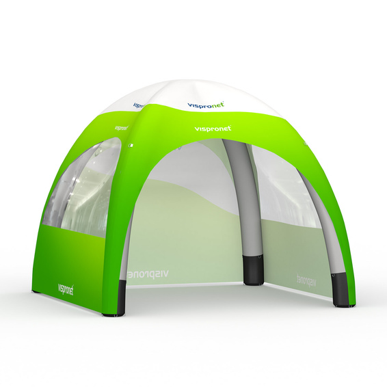 Eventzelt Air 3 x 3 m, 1 Vollwand + 2 Wände mit Panoramafenster