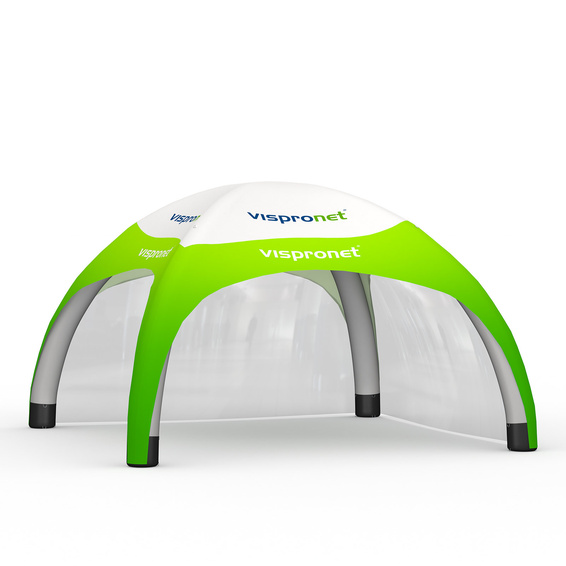 Eventzelt Air 5 x 5 m mit 2 transparenten Wänden