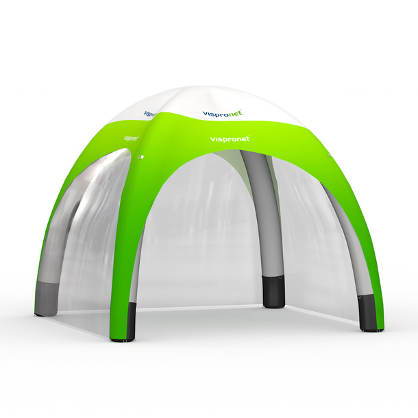 Eventzelt Air 3 x 3 mmit 2 transparenten Wänden