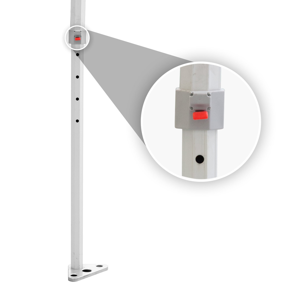 Durchgangshöhe 4-fach verstellbar (3 x 6 m: 5 -fach höhenverstellbar)