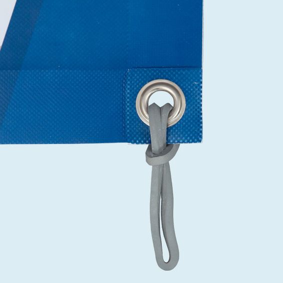 geöstes PVC-Banner inkl. Spanngummi 130 mm