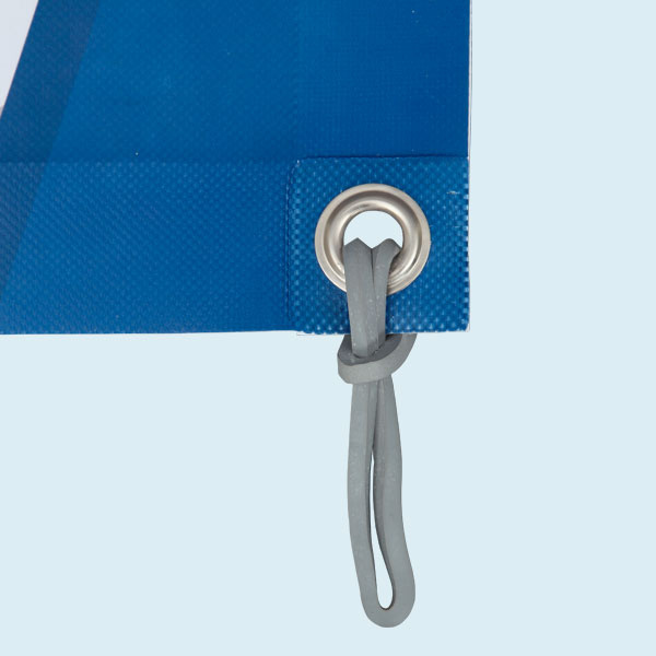 geöstes PVC-Banner inkl. Spanngummi 130 mm