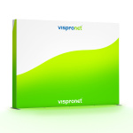 Pop Up Faltdisplay LED 4 x 3 - Rückseite bedruckt