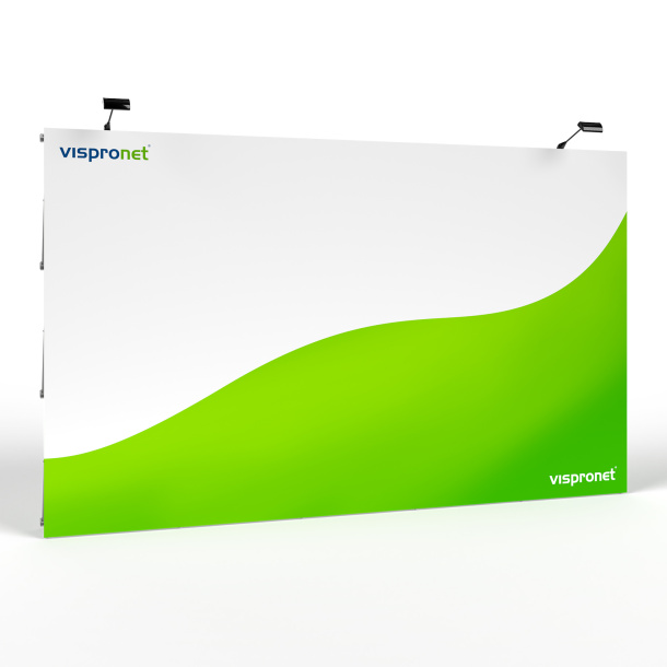 Messewand Pop Up Klett 5 x 3, Beleuchtung optional