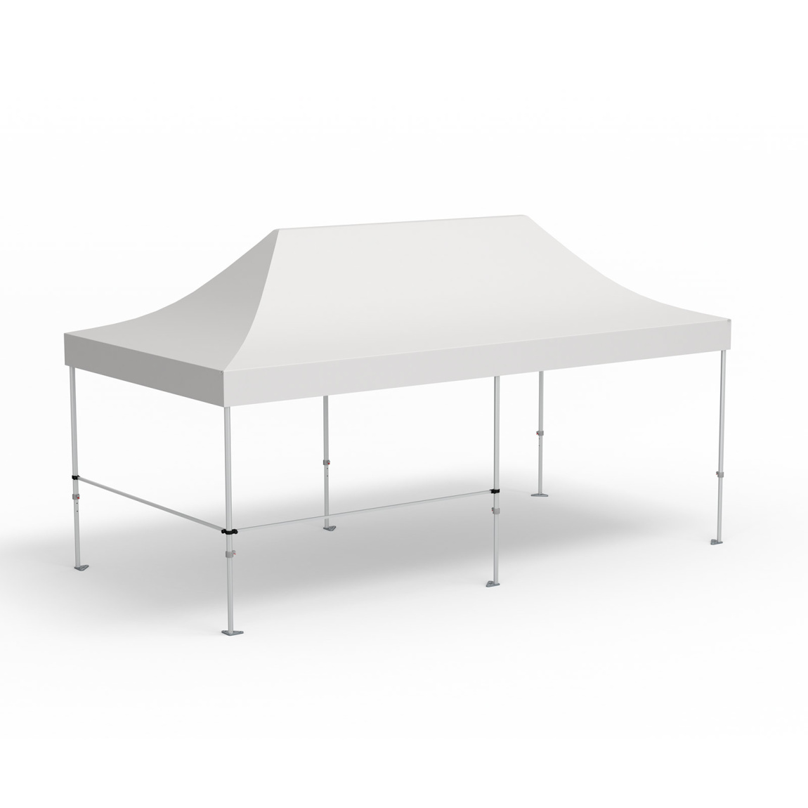 2 Querstangen für halbhohe Wände inkl. Halter, Eckvariante (3 m | 3 m)