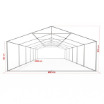 Maße Partyzelt Premium 6x12