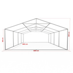 Gestell Partyzelt Premium 6 x 8 m