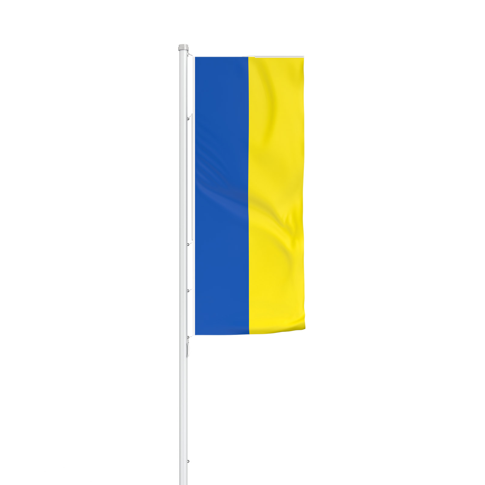 Nationalfahne Ukraine mit Fahnen-Presenter Select