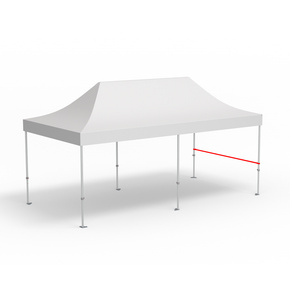 Querstange für halbhohe Wand, Länge 3 m