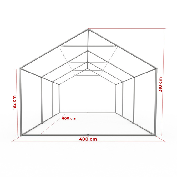 Gestell Partyzelt Premium 4 x 6 m