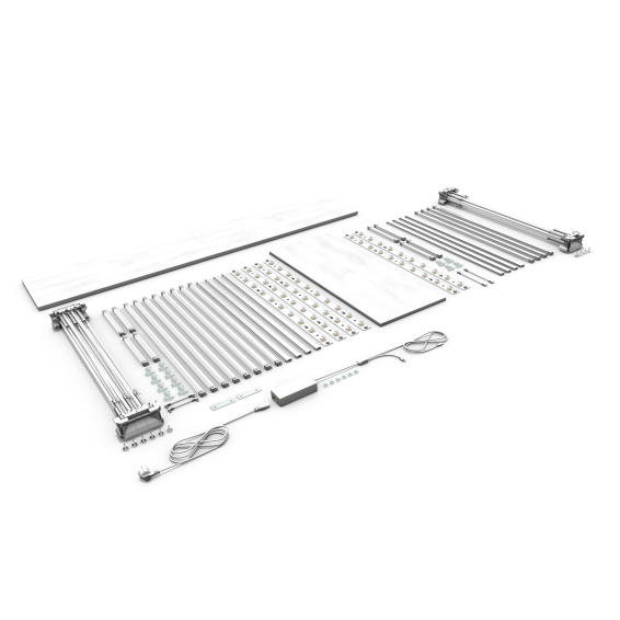 Promotion Counter LED Eckvariante - Lieferumfang