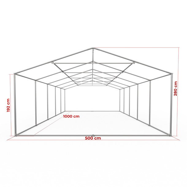 Gestell Partyzelt Premium 5 x 10 m