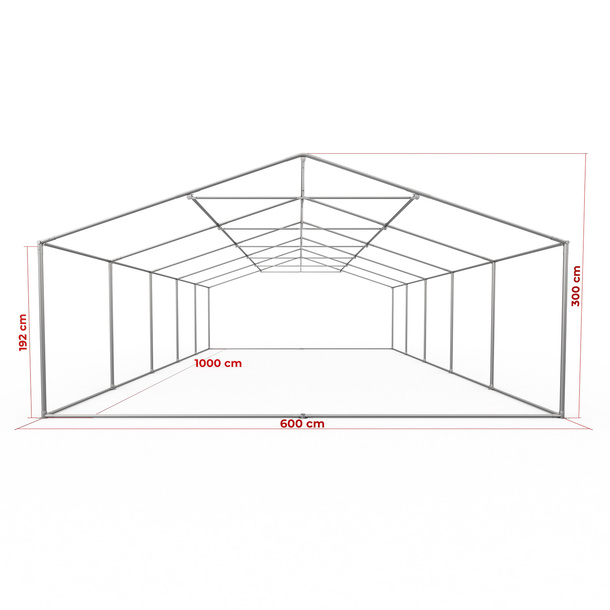 Gestell Partyzelt Premium 6 x 10 m