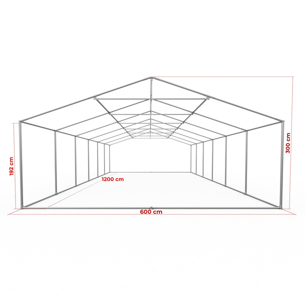 Gestell Partyzelt Premium 6 x 12 m