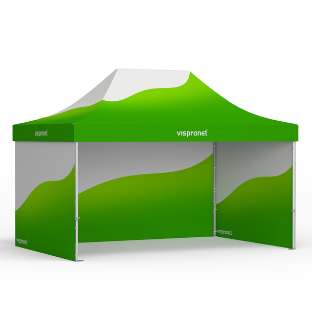 Faltzelt 3 x 4,5 m, mit Druck 