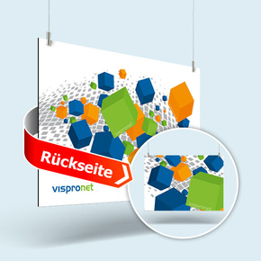 Aluverbund Schilder - beidseitig bedruckt, im Querformat