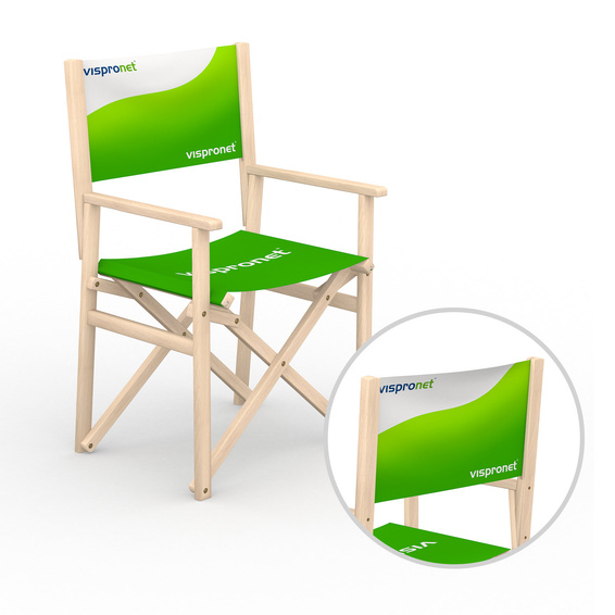 Regiestuhl, aus naturbelassenem Buchenholz 