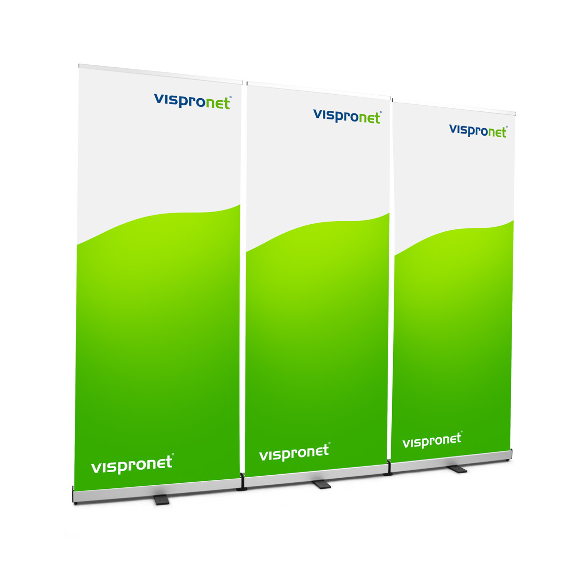 Verbinder-Set für doppelseitiges Roll Up optional erhältlich