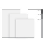 Roll Up Basic XL - Druckteile für drei Höhen: 300 cm, 250 cm, 195 cm
