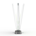 mit 2-Federstangensystem zum Ausgleich von Windböen in beide Richtungen