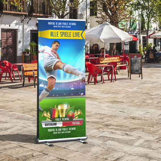 Roll Up Select Outdoor, doppelseitig