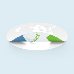 ohne Weißdruck: Motiv lichtdurchlässig, unbedruckte Flächen transparent