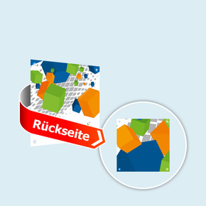 PVC Banner, quadratisch, beidseitig bedruckt