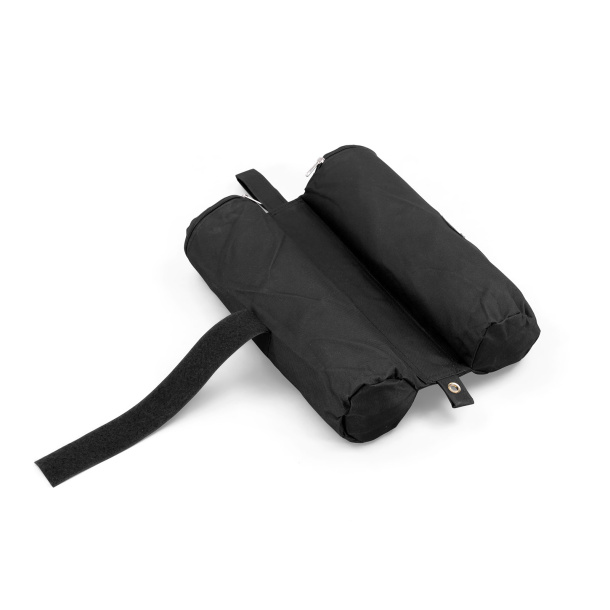 Sandsackgewicht, 2 befülllbare Taschen und Verschlussgurt zur Befestigung