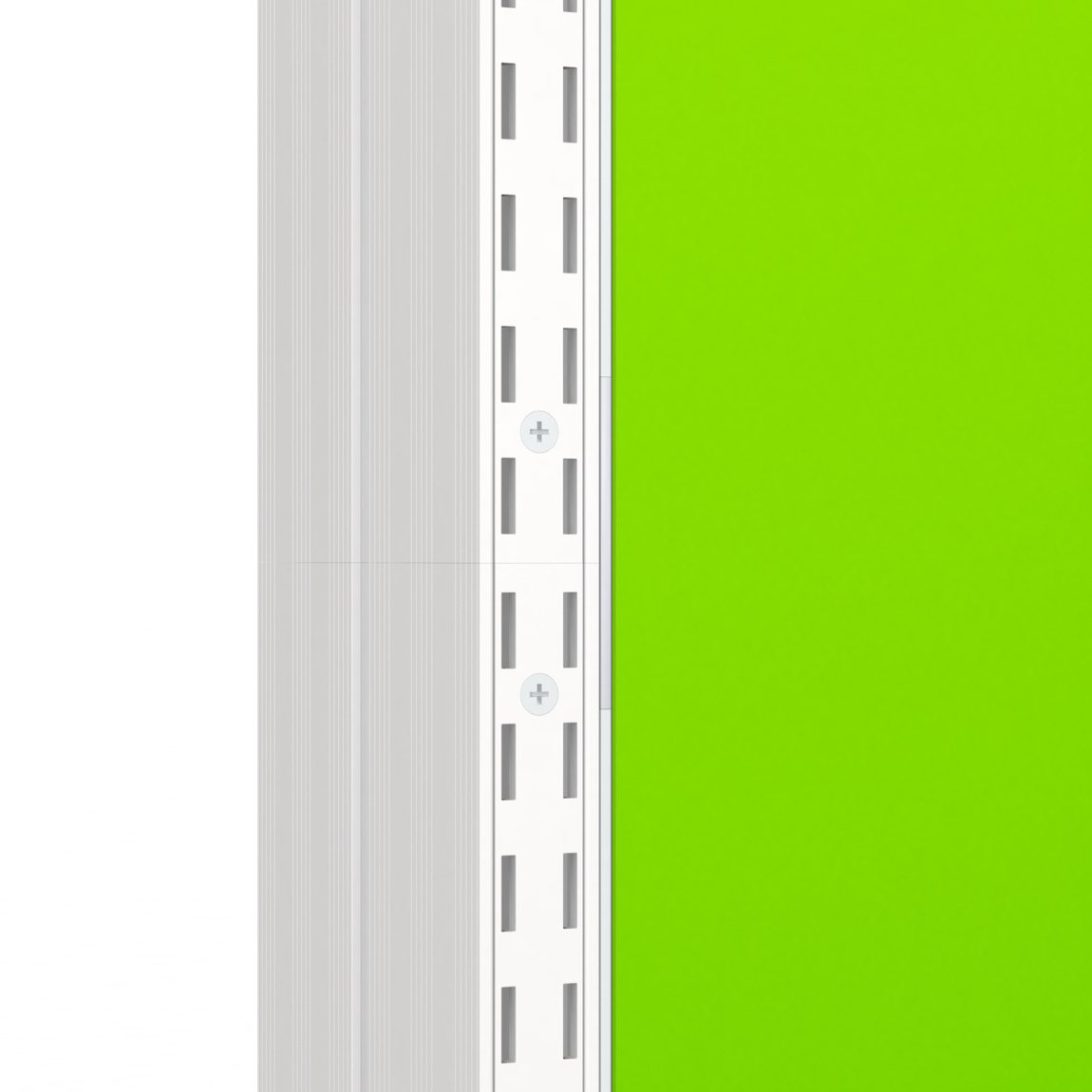 Schlitze auf verschiedenen Höhen ermöglichen individuelle Positionierung