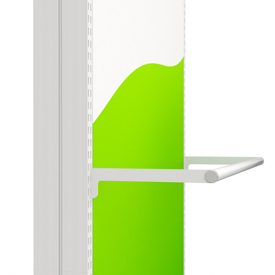 Kleider- und Mehrzweckstange / Schlitzprofil