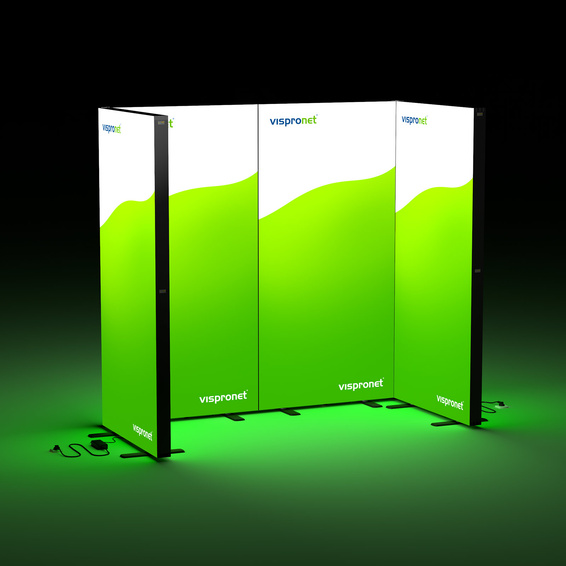Messewand Lightbox click, Stellvariante Messestand