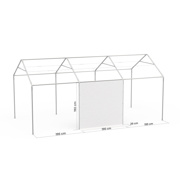 Vollwand am Partyzelt Select 3x6 m