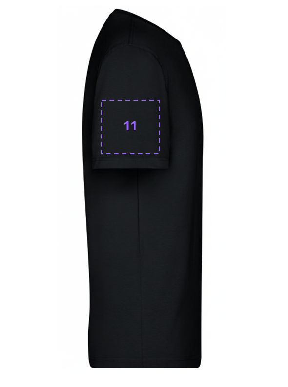 Ansicht Druckbereiche - Ärmel links