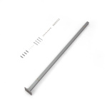 Standpfosten für Seitenmarkise, silbergrau