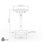 Maße Stehtisch 70 cm von Vispronet®