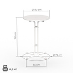 Stretchhusse, passend für Vispronet-Stehtische - Maße Stehtisch ø 80 cm