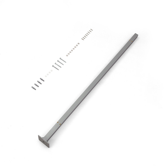 Standpfosten für Seitenmarkise, silbergrau