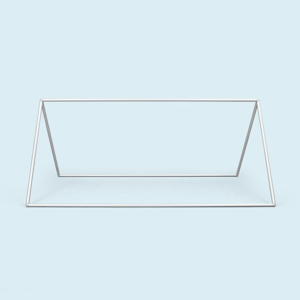 Werbebande, System aus leichten Aluminiumrohren