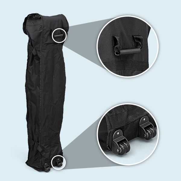 Trolleytasche Basic: mit Haltegriff und 2 Rollen