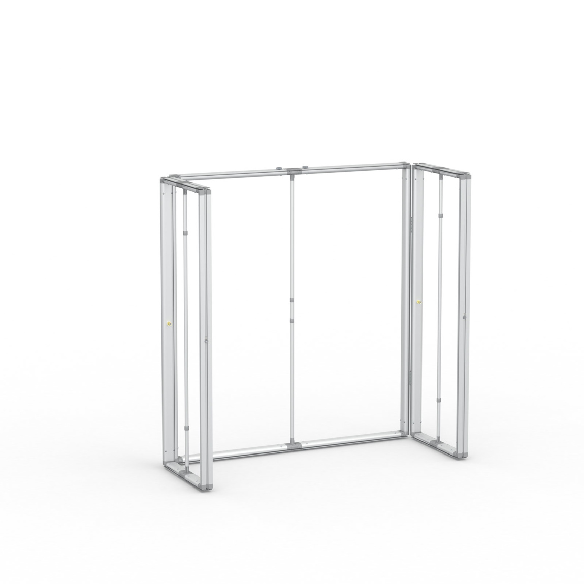 Messetheke Kederrahmen flex, System auseinandergefaltet 