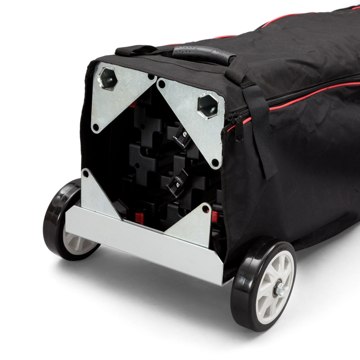 Trolleytasche Select, Detail: Unterseite mit Zelthalterung und Stahleinsatz