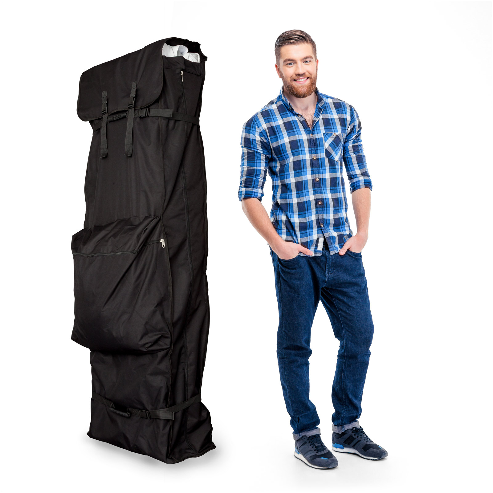 Trolleytasche 3 x 6 m - Größenvergleich