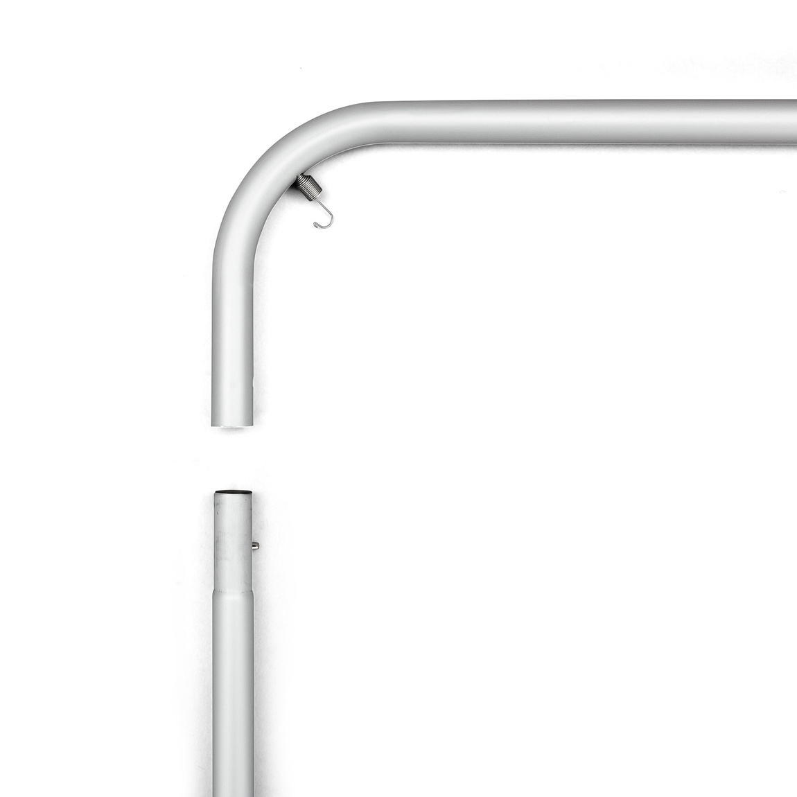 Stangensegmente aus Aluminium (ø 33 mm), Arretierung mit Knopffedern