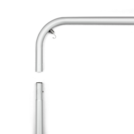 Stangensegmente aus Aluminium (ø 33 mm), Arretierung mit Knopffedern