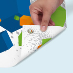 Werbebanner, PVC-Banner Basic mit Metallöse ø 10 mm, Rückseite