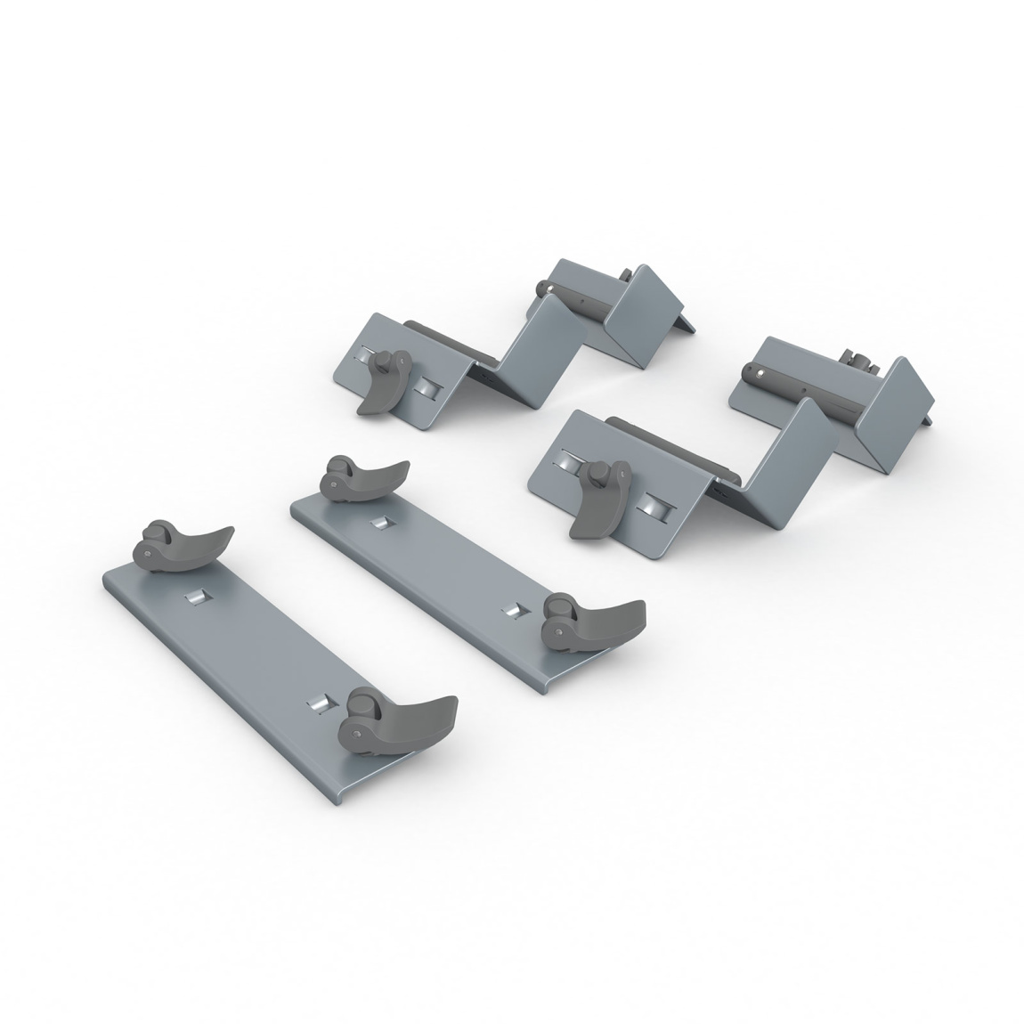 Einzelteile des Zubehörsets Kederrahmen flex - Torbogen/Brücke