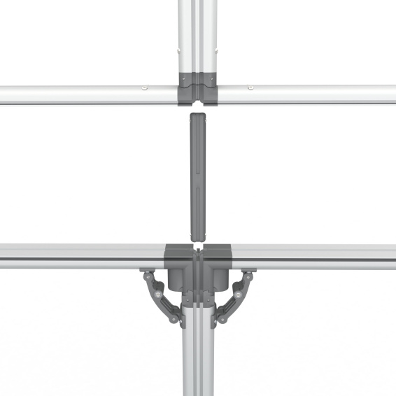 Verbindung zwischen vier Rahmen