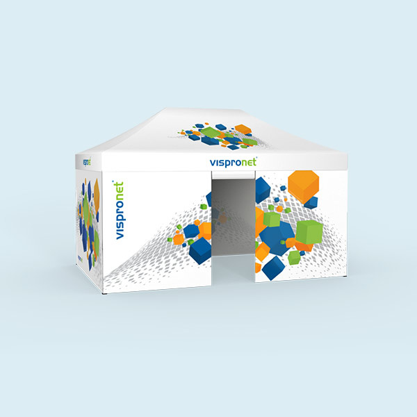 Wände: 3x Vollwand, 1x mit Tür mittig